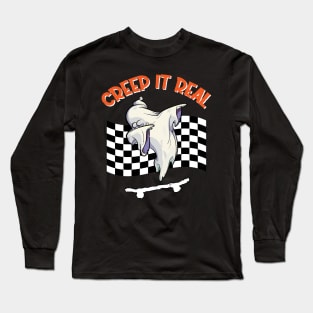 CREEP IT REAL Halloween Dabbing Ghost Long Sleeve T-Shirt